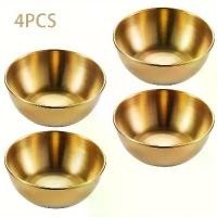 ราคา ชุดจานปรุงรสสแตนเลส 1/2/4 ชิ้น วัสดุทอง เหมาะสำหรับซูชิ ไก่ทอด ซอส น้ำจิ้ม ซีฟู้ด และบาร์บีคิว รวมจานปรุงรสจานขนมปัง จานปรุงรสจานขนมปัง จานใส่เนย จานใส่สเต็ก จานใส่ผัก และชามใส่ช (1731450855751517187)