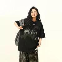 ราคา เสื้อยืดพิมพ์ลายเอเลี่ยน สไตล์อเมริกันเรโทร ดีไซน์เฉพาะ แขนสั้น Unisex ทรงหลวม ครึ่งแขน Wild Azi เสื้อ h เสื้อ ฮาวาย สับปะรด เสื้อ เชิ้ต คอ บัว เสื้อ baby tee เสื้อ คอปาด (1732453517518406856)