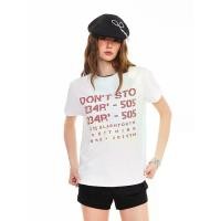 ราคา เสื้อยืดสีขาว สไตล์อเมริกัน ไหล่ปกติ คอกลม สำหรับผู้หญิง ดีไซน์ตัวอักษรใหม่ แขนบินเล็กและแขนสั้น ย้อนยุคและสลิมฟิต เสื้อยืดอินเทรนด์ เสื้อ h เสื้อ ฮาวาย สับปะรด เสื้อ ฮาวาย (1732453503182210248)