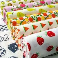 ราคา ผ้าฝ้ายแท้ ครึ่งเมตร ผ้าทอลายทแยง ชุดผลไม้ สับปะรด สตรอเบอร์รี่ พีช เหมาะสำหรับกระโปรง ผ้าปูที่นอน และผ้าปูโต๊ะ ทำด้วยมือ พร้อมลายสับปะรด (1731482380536874385)
