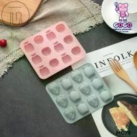 ราคา พิมพ์สตอเบอรี่-สับปะรด 12 ช่อง ผลไม้รวม พิมพ์วุ้น พิมพ์ซิลิโคน พิมพ์สบู่ (1729597778616420738)
