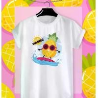 ราคา เสื้อสกรีนลาย Hello Summer สับปะรด (1729612718405290999)