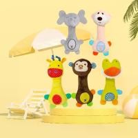ราคา ของเล่นเด็ก กระดิ่งมือตุ๊กตานุ่ม ๆ ของเล่นสัตว์ ยางกัด เสียงบีบ มี 5 สไตล์ [COD] (1731074999849355931)