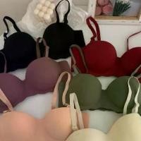 ราคา ️ บราไร้ขอบ ไร้โครง บราเกาะอก ฟองน้ำหนา 3 ซม สีส้ม ชมพู ม่วง เนื้อ ดำ เขียว ชาเขียว เหลือง เลือดหมู โอรส ไซส์ 32/70-38/85 ยาว 9 นิ้ว สายถอดได้ #bra-123 บราแฟชั่น บราซ (1732589963911071575)