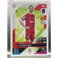 ราคา การ์ดนักฟุตบอล 2022/23 Jordan Henderson การ์ดสะสม ลิเวอร์พูล Liverpool fc การ์ดนักเตะ (1729568593293904181)