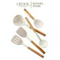 ราคา CEOOL ชุดทัพพี 5 ชิ้น ชุดเครื่องครัวซิลิโคน ชุดเครื่องครัว ช้อนซุป ทัพพี ตะหลิว Z0136 (1732179892087129688)