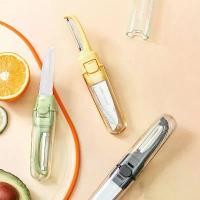 ราคา มีดผลไม้ ดีไซน์สองปลาย เหมาะสำหรับใช้ในหอพักและนักเรียน มีดปอกสองในหนึ่งเดียว มีดปอกผักและผลไม้แบบพกพา เครื่องมือวิเศษสำหรับปอก ที่ ฟักไข่ ไก่ เครื่อง บด ปลาหมึก เครื่อง บด (1731200924774860478)