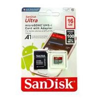 ราคา [จัดส่งทันที] เมมโมรี่การ์ด Sandisk Ultra microSD SDXC/HC Card ความเร็ว 100MB/s ความจุ 16 GB Class10 A1 (1731757472046811662)