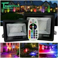 ราคา ไฟสปอร์ตไลท์ LED RGB หลอดไฟสี 220v 50W 100W กลางแจ้ง กันน้ำ ไฟประดับ พร้อมคอนโทรลเลอร์+ปลั๊ก (1732278094842660296)