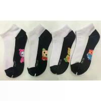 ราคา [12คู่/ห่อ] ถุงเท้านักเรียนตาตุ่ม(ข้อสั้น) ปักคำเขียน การ์ตูน มีลาย สินค้าไทย ทนทาน ยืดหยุ่นดี ไม่บาง ไม่ยาน สวมใส่สบาย COD (1732728272755328528)