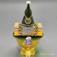 ราคา [Tiktok] ธูปเทียนแพจิ๋ว+กรวยกระทงเจิม สำหรับวางหิ้งเล็ก สินค้าไทย งานปราณีต | ไหว้พระ พานบูชา พานขมา (1732308874318874612)