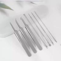 ราคา ที่กดสิว ชุดกดสิว อุปกรณ์กดสิว 5/8/14ชิ้น กำจัดสิวเสี้ยน Acne tool สแตนเลส พกพาสะดวก (1731483145292516185)