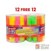 ราคา Certified products[12 แถม 12] Elfen ปากกาไฮไลท์ ปากกาเน้นข้อความ โกล จำนวน 24 ด้าม (1731652133253711695)