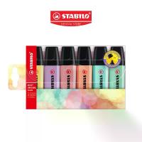 ราคา STABILO Boss Pastel ปากกาไฮไลท์ ปากกาเน้นข้อความ แพ็ค 6 สีพาสเทล (70/6-2) (1729751679963466618)