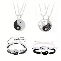 ราคา ชุดหยินหยางและ Bagua, KIYSI, สร้อยคอและสร้อยข้อมือเชื่อมต่อกันสแตนเลส, ระบบพร้อมจี้สีดำ/ขาว/เทา, เครื่องประดับศิลปะการต่อสู้จีน, เหมาะสำหรับไทเก็ก, การทำสมาธิ, ของขวัญวาเลนไทน์, (1732750266592101936)
