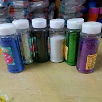 ราคา กากเพชร ขนาด 100 กรัม มีหลายสี ขวดละ 69 บาทเท่านั้น (1729598051504458279)