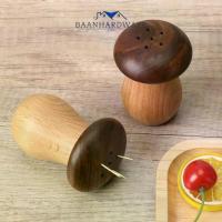 ราคา 【จัดส่งจากประเทศไทย】 BAANHARDWARE กระปุกไม้จิ้มฟัน วอลนัท สไตล์มินิมอล KN-S021 (1732471019254809906)