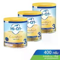 ราคา [แพ็ค 3 กระป๋อง] HI-Q ไฮคิว 1 พลัส นมผงสำหรับเด็กสูตรย่อยโปรตีนนมวัว ช่วงวัยที่ 3 คอมฟอร์ท พรีไบโอโพรเทก 400 กรัม นมผง ดู (1729804857565022403)