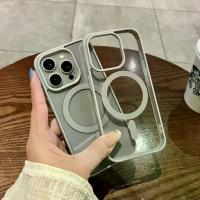 ราคา เคสโทรศัพท์, แม่เหล็กใส, เหมาะสำหรับ iPhone 6/6s/6 Plus/6s Plus/7/8/7 Plus/8 Plus/X/Xs/XR/Xs, ผิวแพ้ง่าย, วัสดุอะครีลิค, ทนต่อการตก (1730815061181893256)