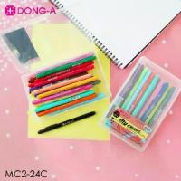 ราคา จัดส่งจากกรุงเทพฯ ปากกาเมจิก Dong-A My Color 2 หัว ชุด 24 สี พร้อมกล่องพลาสติกแข็ง (1732255206838995041)