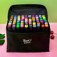 ราคา ปากกาสีน้ำสองหัว 12+24 สี 99 บาท ปากกาสีมันแอลกอฮอล์ ปากกามาร์กเกอร์ไฮไลท์ ปากกาเมจิก ชุดปากกามาร์คสองหัว (1730614171454966754)
