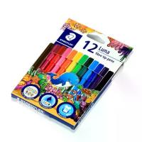 ราคา STAEDTLER ปากกาเมจิก ปากกาเมจิ ลูน่าขนาด 2 มม. ขนาด 12 และ 24 สี สีเมจิก Staedtler Luna บรรจุ 12สี และ 24สี ปากกา (1729690200842733696)
