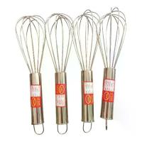 ราคา ยกโหล 12 ชิ้น ตะกร้อตีไข่สแตนเลส 10 นิ้ว มือจับสแตนเลส แนวสีเงิน อุปกรณ์เบเกอรี่ ตะกร้อตีไข่ ตระกร้อมือ (1731111302454676197)