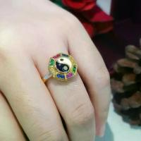 ราคา ส่งฟรี แหวนหยินหยางนพเก้า เครื่องประดับไทย พูนทรัพย์ มีใบรับประกัน งานปราณีต งดงาม RD30R300 (1729778367657053138)