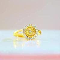 ราคา แหวนเปิดปรับได้ เครื่องประดับไทย ฝังเพชร ชุบทอง แหวนกังหันลมหมุนได้ สำหรับผู้หญิง (1732690366734174121)