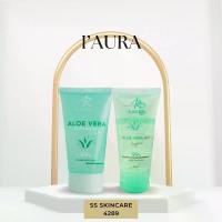 ราคา I'Aura (ไอออร่า) ชุดสกินแคร์ ครีนซิ่งเจลล้างหน้า+เจลว่านหางจระเข้ แพ้ง่ายใช้ได้ (1730815143701023414)