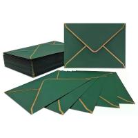 ราคา ซองขอบทอง 50 ซอง 18.5X13.5 ซม. พนังรูปตัววี กระดาษกาว ฟอยล์สีทองสำหรับคำเชิญและการ์ดงานเลี้ยงซองกระดาษ, ฟอยล์สีทอง, เหมาะสำหรับคำเชิญซองจดหมายสีทอง สำหรับเชิญและการ์ดงานปาร์ตี้ #อุปกรณ์งานแต่งงาน (173