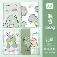 ราคา สมุดจดการ์ตูน A5/สมุดโน๊ตสีสดใส สมุดจดบันทึก สมุดไดอารี่ ลายน่ารัก ขนาด A5 60แผ่น/เล่ม B mini note (1732014823195248535)