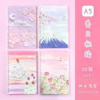 ราคา สมุดจดการ์ตูน A5/สมุดโน๊ตสีสดใส สมุดจดบันทึก สมุดไดอารี่ ลายน่ารัก ขนาด A5 60แผ่น/เล่ม B mini note (1732014388932806551)