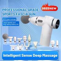 ราคา ปืนนวด KONKO เครื่องนวดผ่อนคลายกล้ามเนื้อแบบพกพา 12 หัว การสั่นสะเทือนความถี่สูง ปืนไฟฟ้า (1731541895225509234)