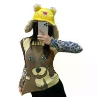 ราคา เสื้อเชิ้ตแขนยาว พิมพ์ลายลูกสุนัข สไตล์ Spanx ใหม่ล่าสุด! ผ้ายืดสุดๆ ลายลูกสุนัขน่ารัก สามารถสวมใส่ได้สำหรับชีวิตประจำวันและโอกาสพิเศษ ซอสพริก (1732508336251372556)