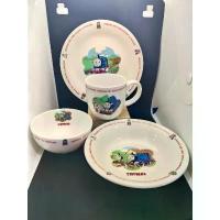 ราคา ชุดจานชาม แก้วน้ำ รถไฟโทมัส ลิขสิทธิ์แท้จากญี่ปุ่น 1ชุด 4ชิ้น (1732809423015216293)