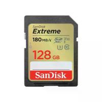 ราคา 128 GB SD CARD (เอสดีการ์ด) SANDISK EXTREME SD UHS-I CARD (SDSDXVA-128G-GNCIN) (1730247246513932924)