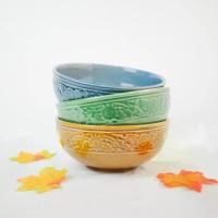 ราคา ถ้วยเซรามิค ถ้วยลายไทย เคลือบศิลาดล ขนาด 4.5นิ้ว - 8นิ้ว ลายไทยดอกพุดตาน อาหารไทย เข้าไมโครเวฟได้ สไตล์ไทย (1729643618959722510)