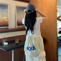 ราคา Soul String Bag กระเป๋าเป้สะพายหลัง กระเป๋าเชือก outdoor เป้ ใบ ใหญ่ (1732960363668014425)