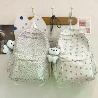 ราคา กระเป๋าเป้ลายดอกไม้ สไตล์ญี่ปุ่น นุ่ม สำหรับเด็กผู้หญิง กระเป๋าผู้หญิง กระเป๋านักเรียน สไตล์โมริ สด เหมาะสำหรับนักเรียนมัธยมปลาย เป้ ใบ ใหญ่ anello กระเป๋าเป้ น่ารัก ๆ กระเป๋า เป้กัน น้ํา (17328301774