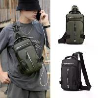 ราคา กระเป๋าสะพายข้าง คาดอกอเนกประสงค์สำหรับผู้ชาย สะพายไหล่ เป้ สไตล์เกาหลีแบบใหม่ (1732303164862466613)