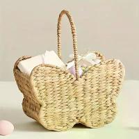 ราคา ตะกร้าเก็บของรูปผีเสื้อ สไตล์คันทรี ทอมือ สำหรับเก็บของเบ็ดเตล็ด ช้อปปิ้งกลางแจ้ง กิจกรรมกลางแจ้ง และของตกแต่งบ้าน 1 ชิ้น (1732141563394819222)