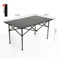 ราคา ชุดโต๊ะเก้าอี้กลางแจ้ง พกพาสะดวก แบบพับได้ เหมาะสำหรับตั้งแคมป์ ปิกนิก บาร์บีคิว ท่องเที่ยว พร้อมโต๊ะม้วนไข่ โลหะผสมอลูมิเนียม 【ท่อกลม】สีกากี xl เฟอร์นิเจอร์สำหรับตั้งแคมป์ (1732785831123650341)