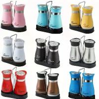 ราคา ชุดเครื่องปั่นเกลือและพริกไทย 1 ชุด ขวดเครื่องปั่น ขวดเกลือ ขวดพริกไทย โถเกลือด้านล่างแก้ว โถพริกไทย พร้อมขาตั้งที่มั่นคง เหมาะสำหรับอุปกรณ์ครัว โต๊ะทำอาหาร RV แคมป์ปิ้ง บาร์บีคิว ขวดปรุงรส (173243563