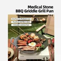 ราคา กระทะย่างเกาหลี Kylaoong #28/30/34/38 กระทะเหล็กหล่อ ไม่ติดกระทะ หิน Maifan ถาดบาร์บีคิว บาร์บีคิว กระทะปิ้งย่างเกาหลี กระทะรังผึ้ง 30 ซม กระทะผ่ามุดซุ้ม กะทะเผา กระทะ กระทะปิ้ (1730186192180906549)