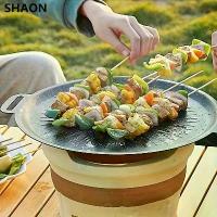 ราคา กระทะย่างเหล็กหล่อทรงวงรี SHAON สไตล์เกาหลี ไม่ติดกระทะ กันแดด เหมาะสำหรับใช้ในร่ม เนื้อและผัก บาร์บีคิว เตาย่างไม้ ทางเลือกที่สมบูรณ์แบบสำหรับวันวาเลนไทน์ วันแม่ ของขวัญวันขอบคุ (1732370874057000551)