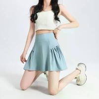 ราคา กระโปรงกีฬาขาสั้นสำหรับผู้หญิง ดีไซน์สองชิ้นปลอม เหมาะสำหรับฟิตเนส เทนนิส วิ่งมืออาชีพ แบดมินตัน เทรนนิ่ง พิลาทิส โยคะ กระโปรงพลีท (1732865398349792272)