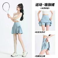 ราคา กระโปรงกีฬาพลีท สำหรับผู้หญิง ใส่หน้าร้อน ทรงเอสั้น ป้องกันการสัมผัส แห้งไว เหมาะสำหรับเล่นโยคะ กระโปรงเทนนิส แบดมินตัน กระโปรงครึ่งตัว (1731766811839268492)