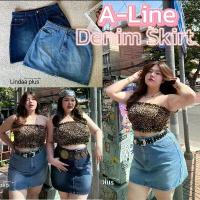 ราคา เข้าเพิ่ม พร้อมส่งค่า/LD/ กระโปรงยีนส์สาวอวบ ทรงเอ เก็บทรงสวย #เสื้อผ้าไซส์ใหญ่ สาวอวบ อ้วน พลัสไซส์ กอล์ฟ (1732913703480296862)