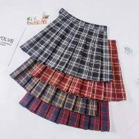 ราคา กระโปรงพลีทลายสก๊อต มาใหม่ เอวสูง ทรงเอ กระโปรงสั้น กันแสง กระโปรงครึ่งตัว กระโปรง กอล์ฟ (1732791845884168170)